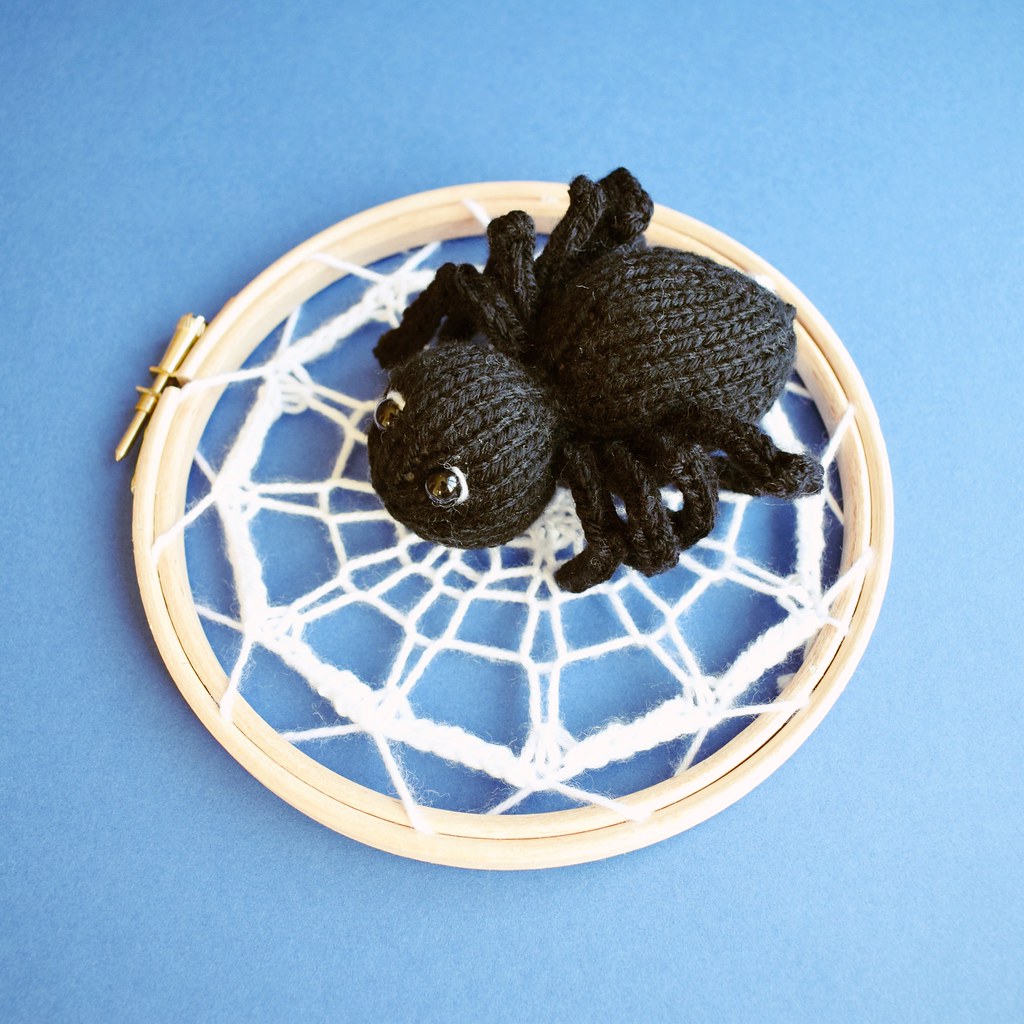 Spider and Web Knitting pattern designed by Amanda Berry f… Flickr