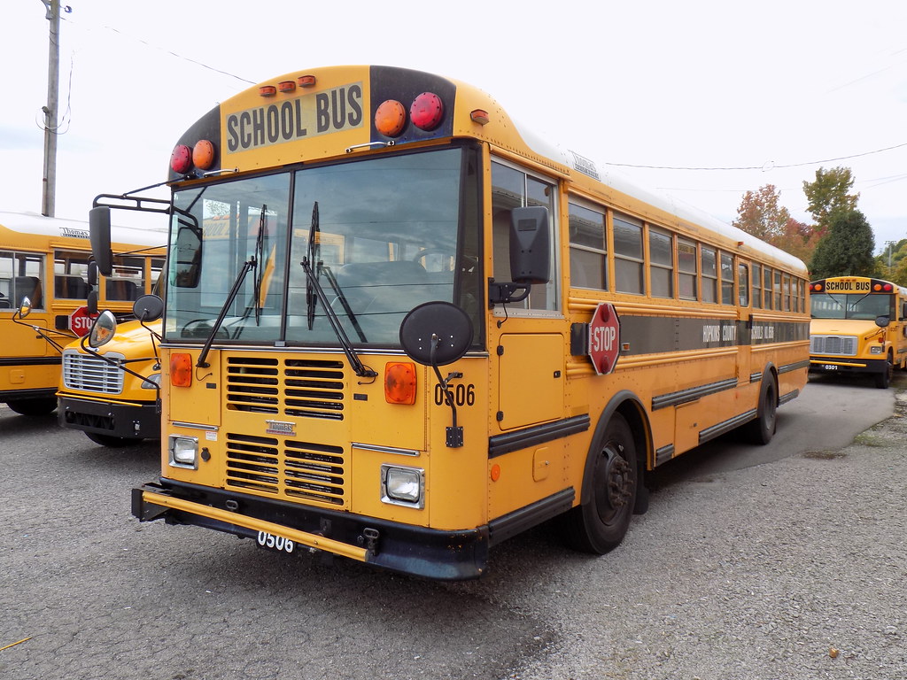 Hopkins County Schools 0506 (2) Bus lot Nortonville, KY Flickr