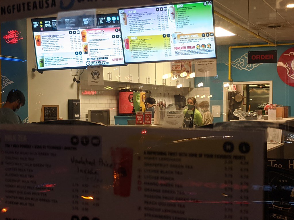 Working during COVID19 Employees at the Kung Fu Tea on We… Flickr