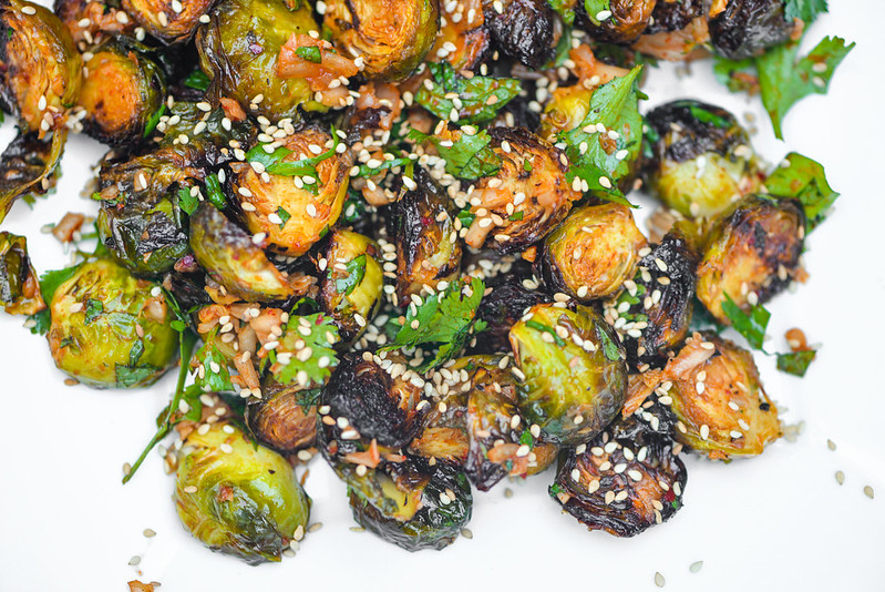 Grilled Kimchi Brussels Sprouts Recipe The Meatwave