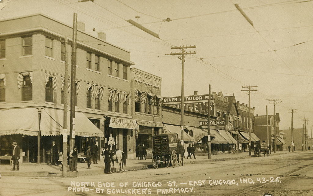 North Side of Chicago Street, 1910 East Chicago, Indiana a photo on