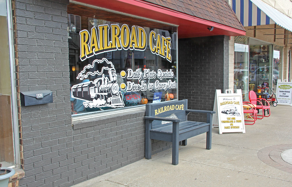 Railroad Cafe I'm not sure why this place is called the Ra… Flickr