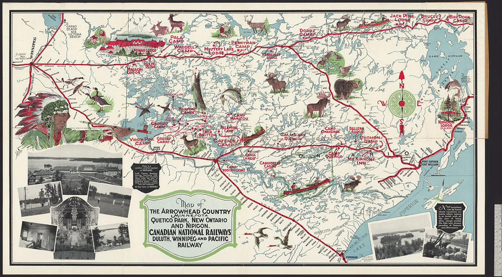 Map of the Arrowhead Country Minnesota, Quetico Park, Ne… Flickr