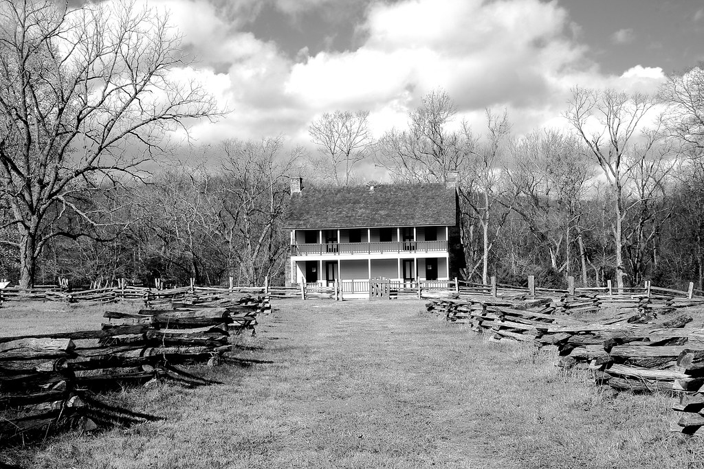 Pea Ridge Battlefield in Black and White The Battle of Pea… Flickr