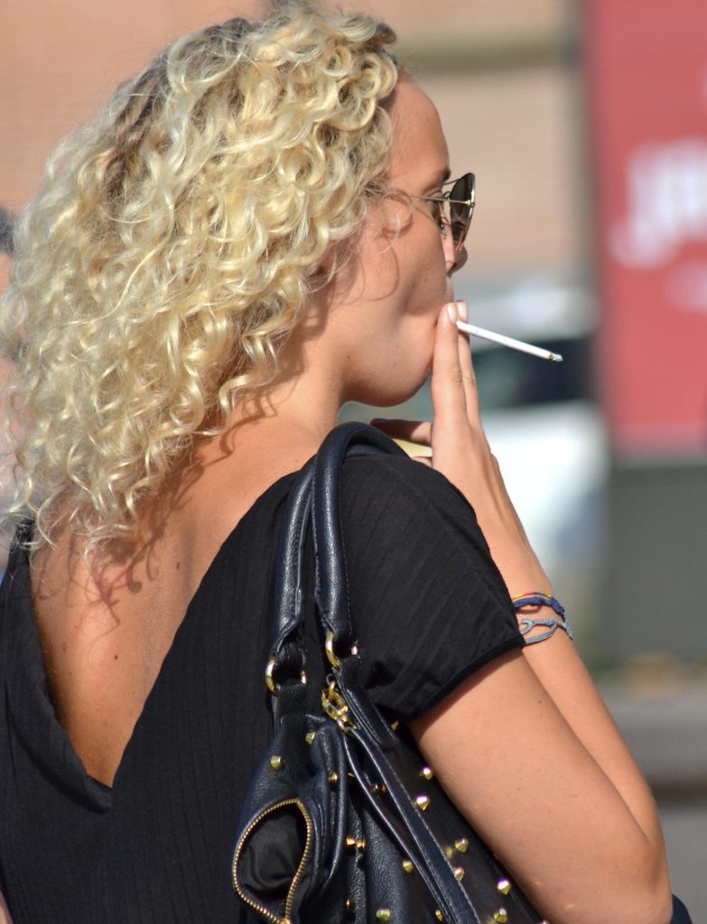 Smoking blonde Tony Hudson Flickr