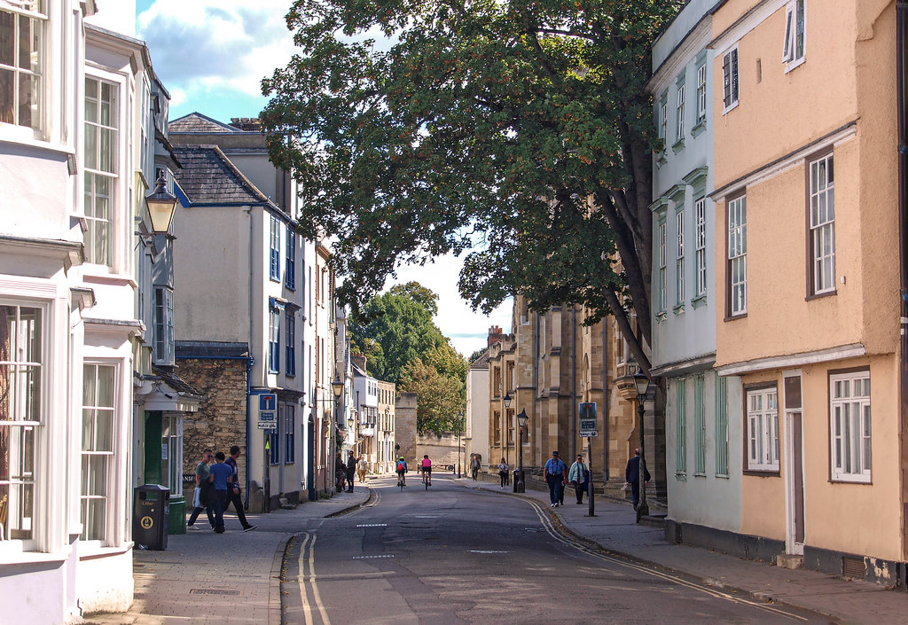 Holywell Street, Oxford, looking east. Most of the pretty … Flickr