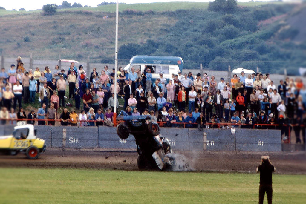 F1 STOCK CAR RACING, STOKEONTRENT. JULY 1973 . Railway Dave & Jim Freebury Flickr
