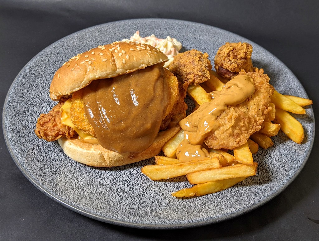 KFC Gravy Burger Box Meal "A Christmas Special An Origin… Flickr