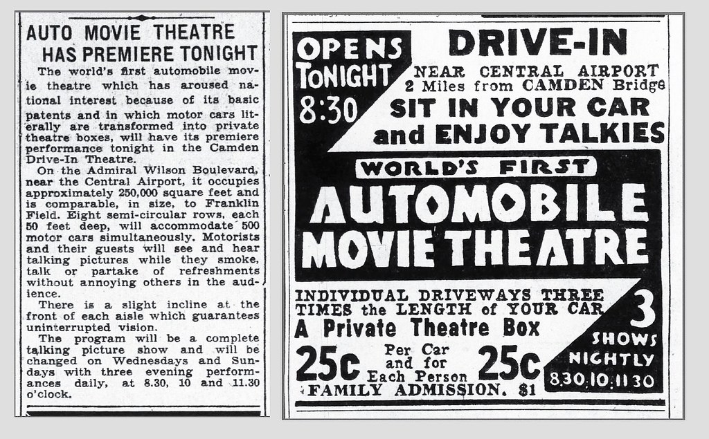 Camden Drive In Opening 060633 Newspaper piece and adver… Flickr