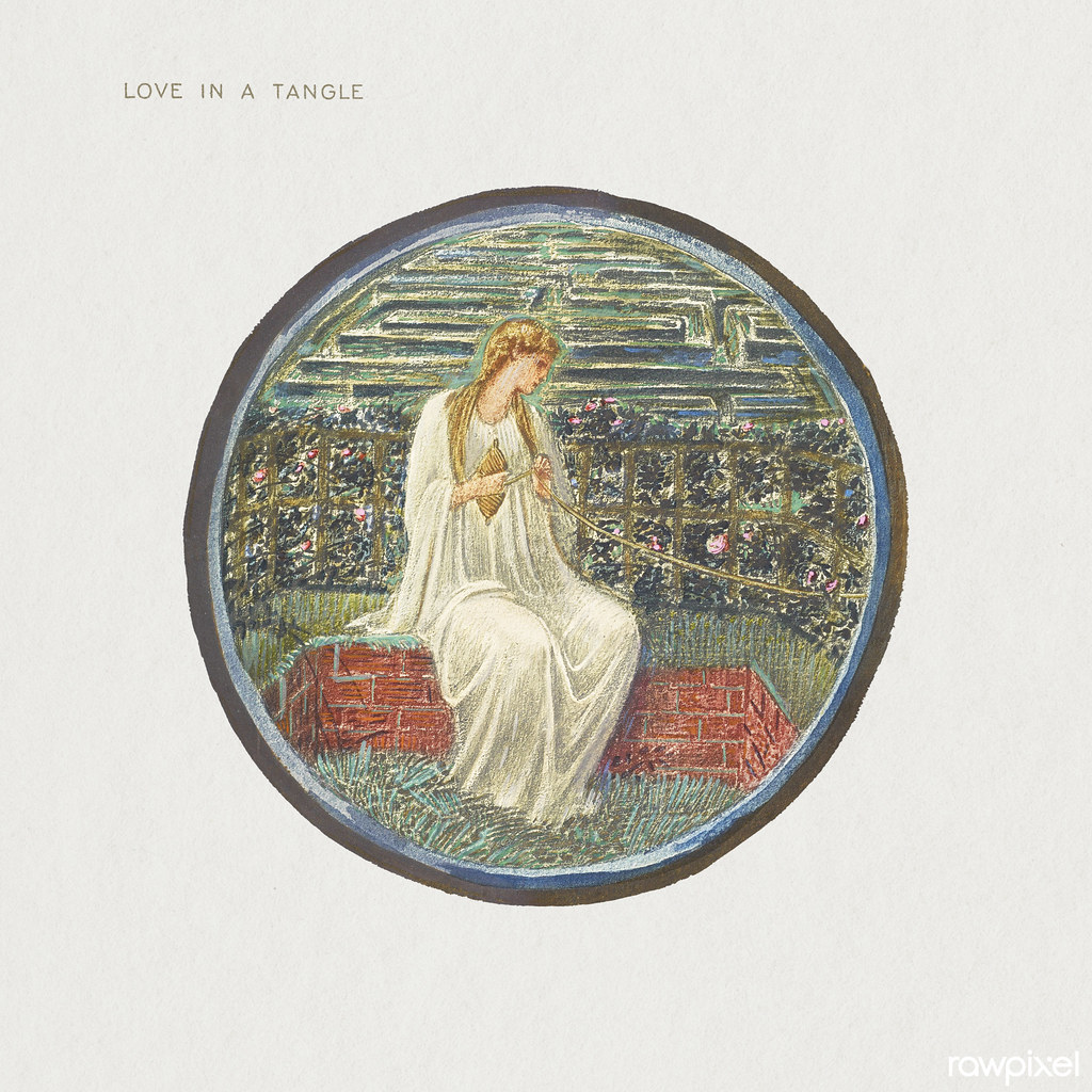 Love in a Tangle from The Flower Book (1905) by Sir Edward BurneJones