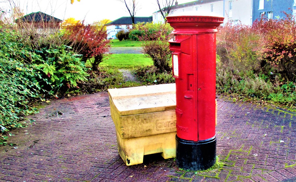 Grit Bin & Post Box. Grunnan. Leven. Fife. Scotland. Terry Gilley Flickr