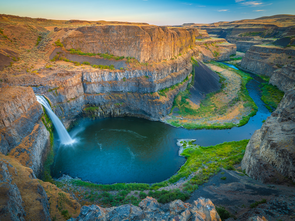Palouse Falls Sunset The Palouse GFX100 Fine Art Landscape Nature Photography Washington State