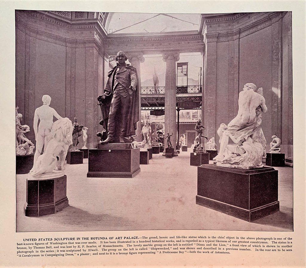United States sculpture in the rotunda of Art Palace Chicago World's