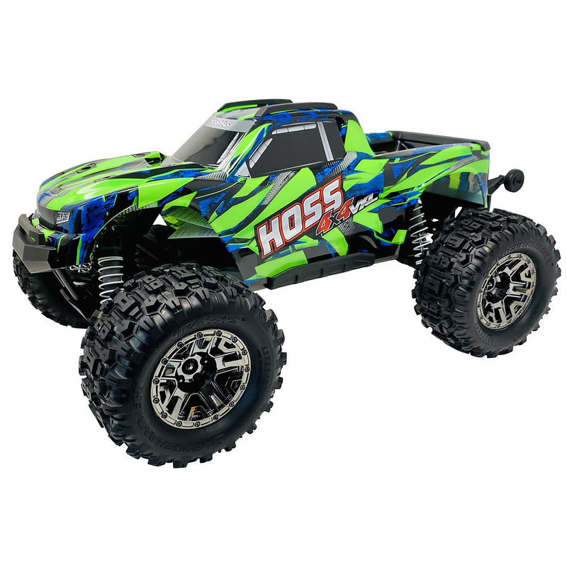 Traxxas Hoss 4x4 VXL Sledgehammer Wheels and Tyres Black Chrome 2.8 (4