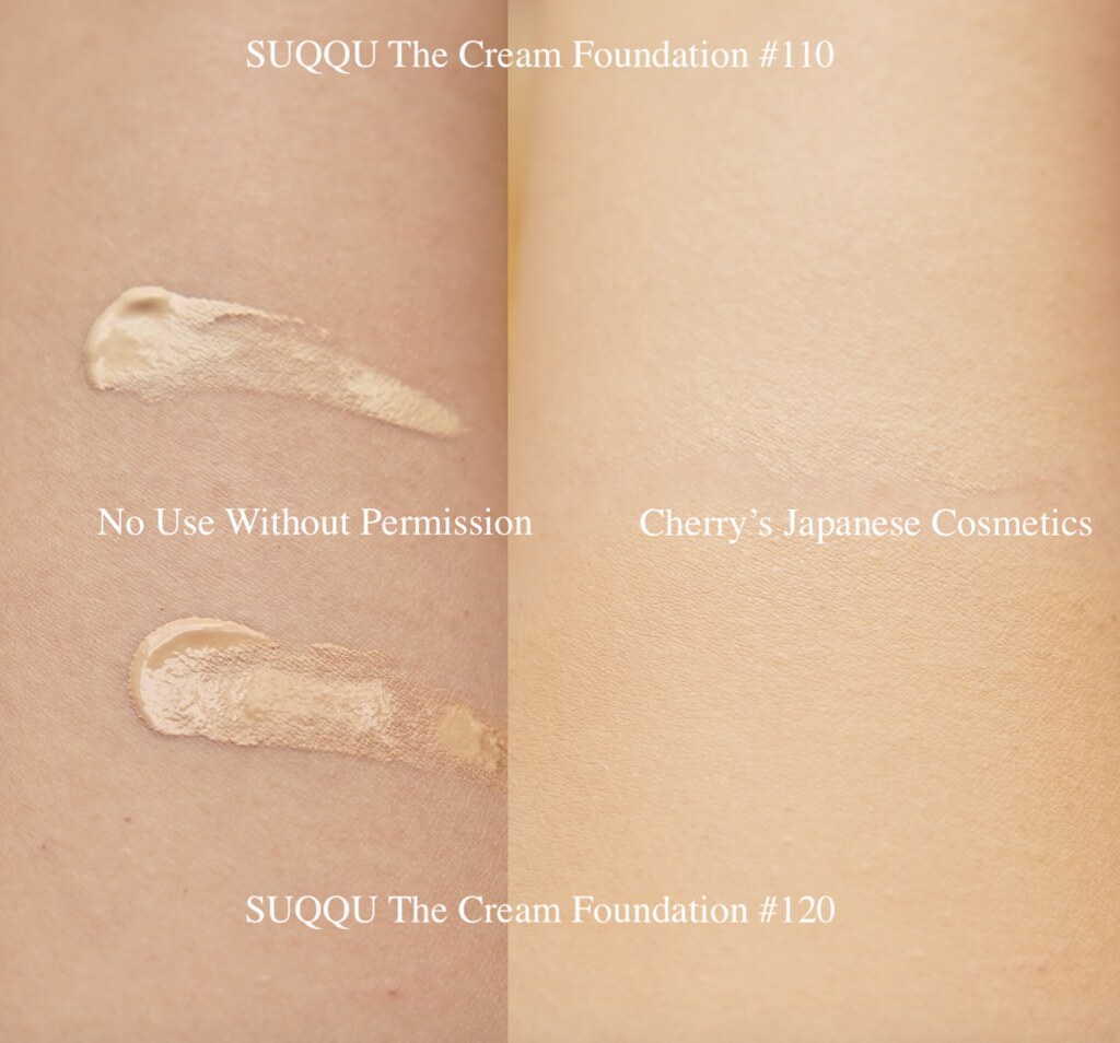 Suqqu The cream foundation swatch Cherry Cosmetics Flickr
