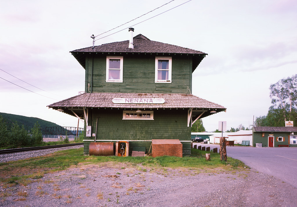 Alaska Railroad Depot In Nenana, Alaska Taken on Tachihara… Flickr