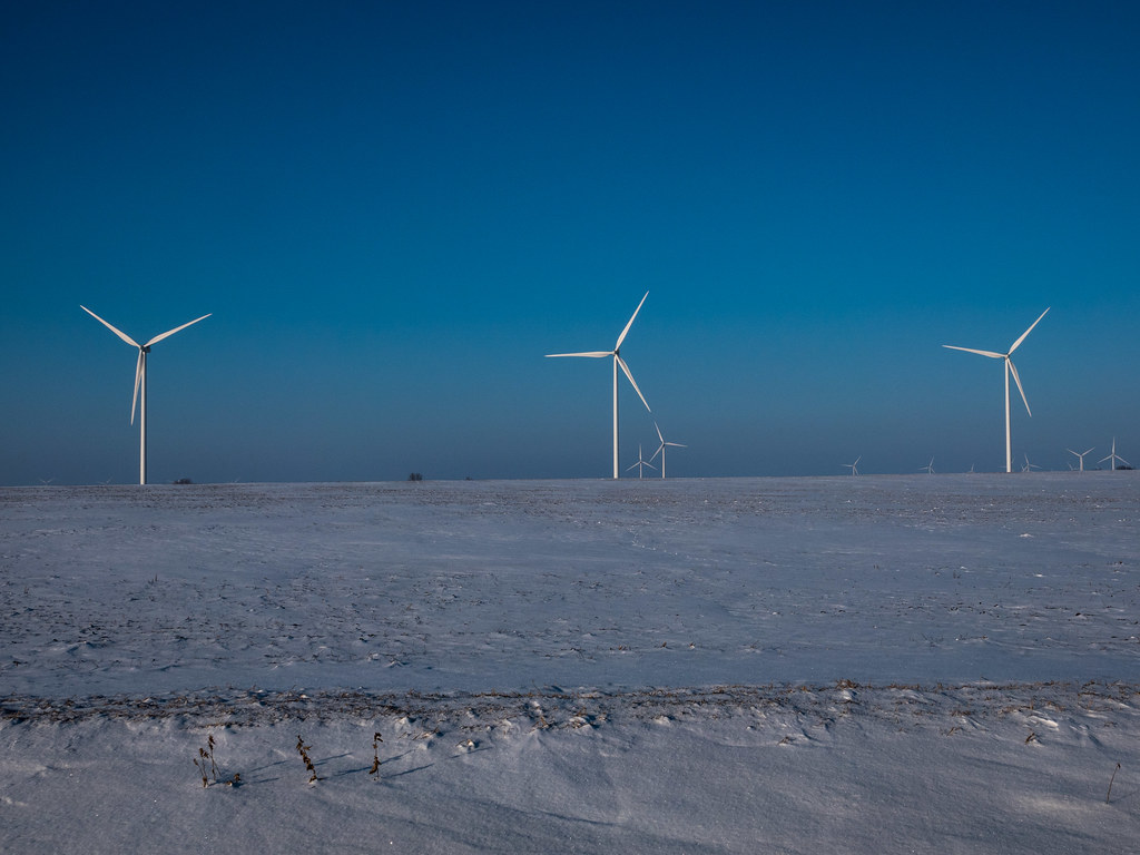 Windmills in Minnesota with ice NatureLifePhoto Flickr