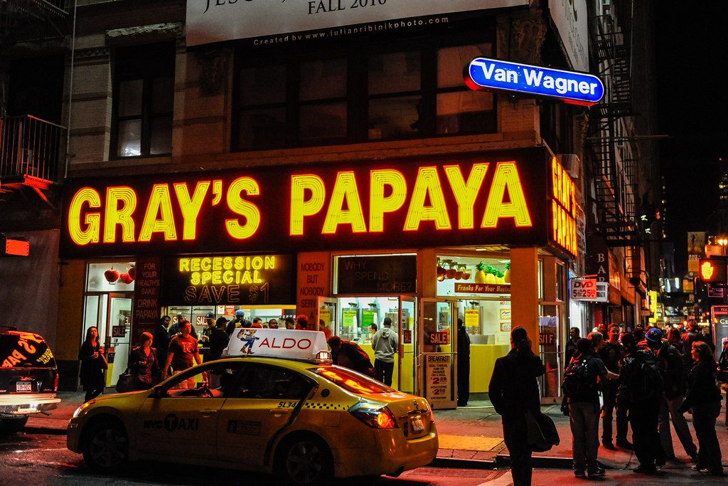New York Gray's Papaya Gray's Papaya at 37th Street and 8… Flickr