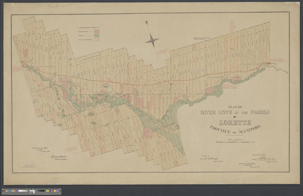 Plan of river lots in the Parish of Lorette, Province of M… Flickr