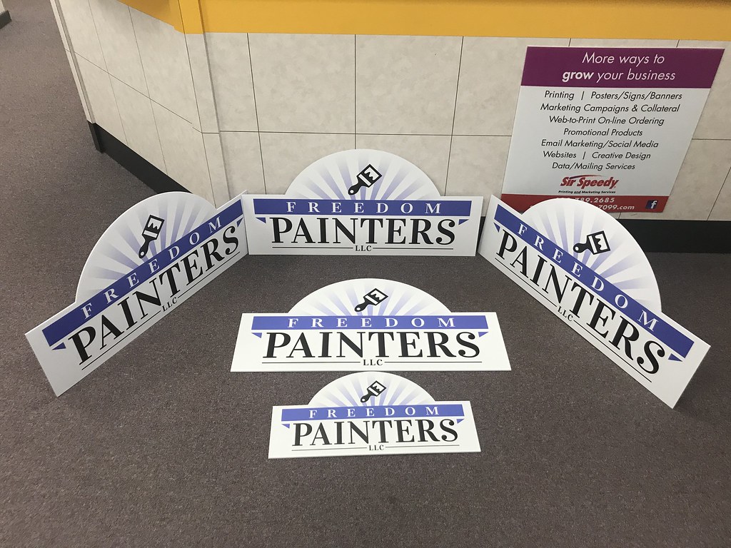 Freedom Painters Yard Signs Yard Signs provide great local… Flickr