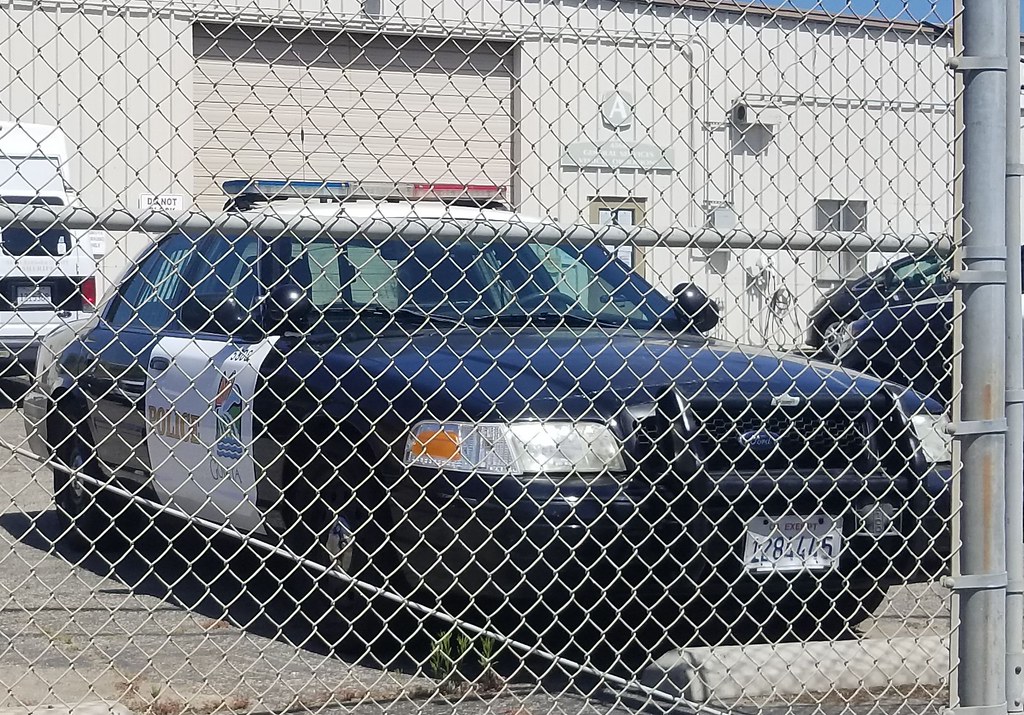 Goleta Police Crown Victoria behind the fence Caleb O Flickr
