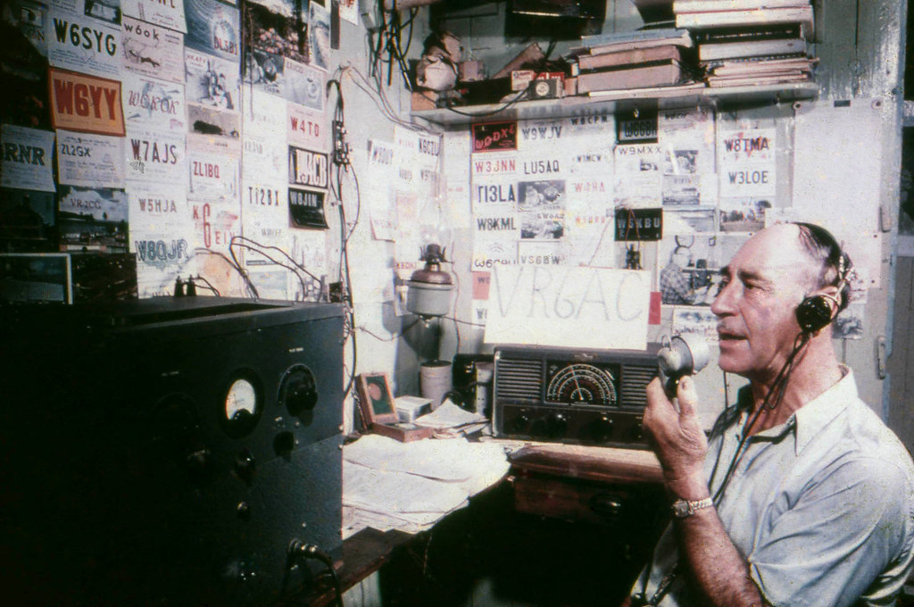 Floyd McCoy, Pitcairn Island Ham Shack VR6AC, 1963 Flickr