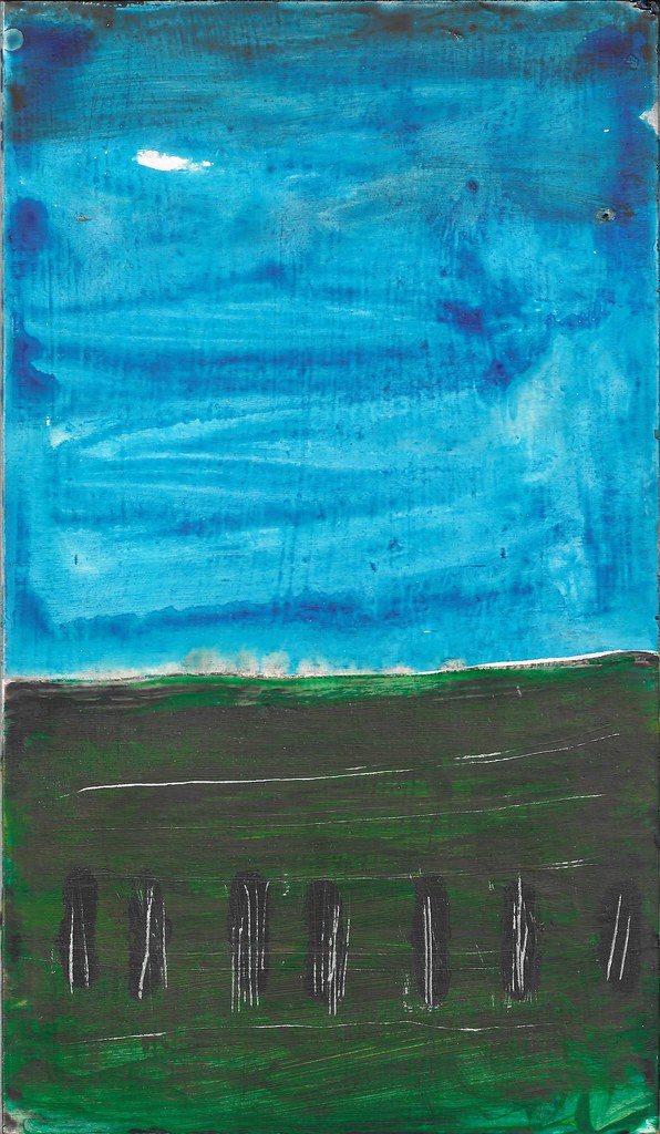 The Bleak Painting Acrylic paint on plywood 28.7 x 16.7 … Keith