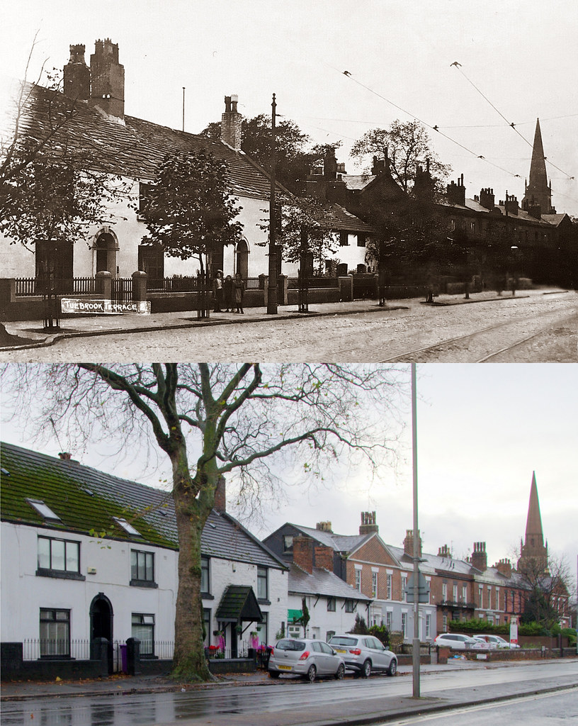 West Derby Road Tuebrook 1905 and 2020 Keith Jones Flickr