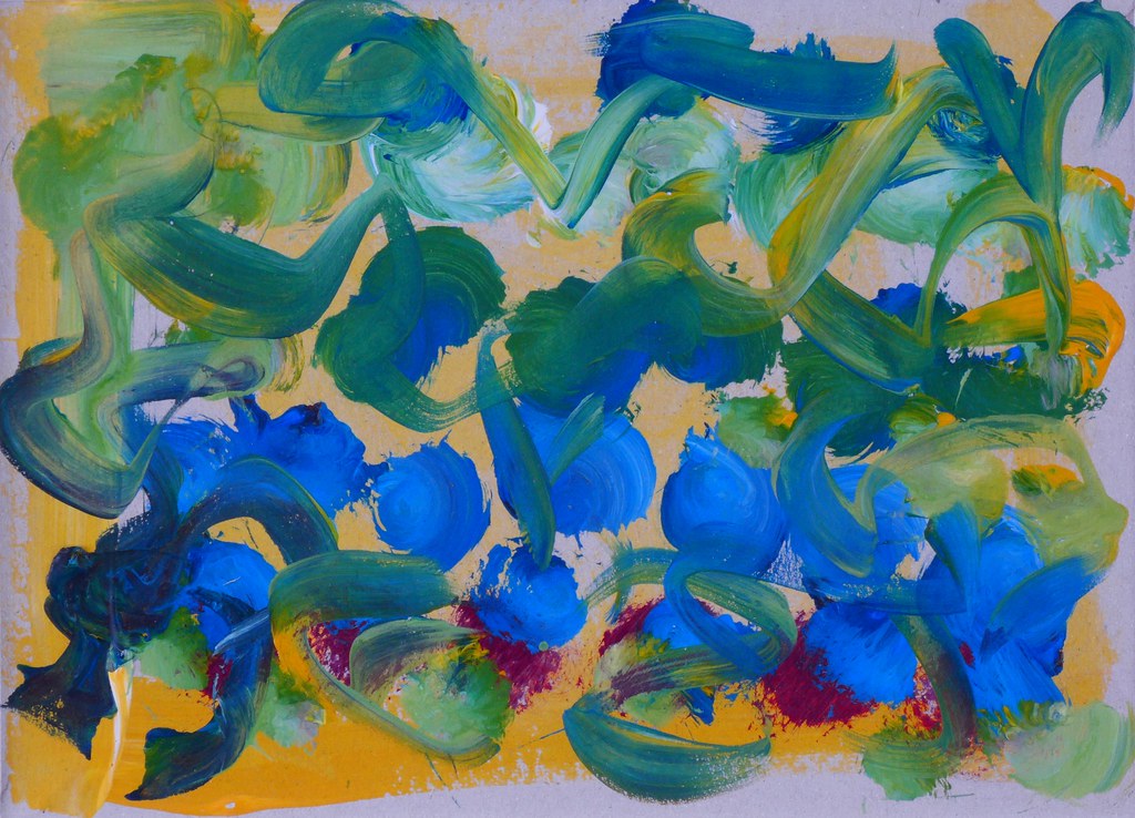 Painting 2017 Acrylic paint on card 17.7 x 24.7 cm Keith Holdich