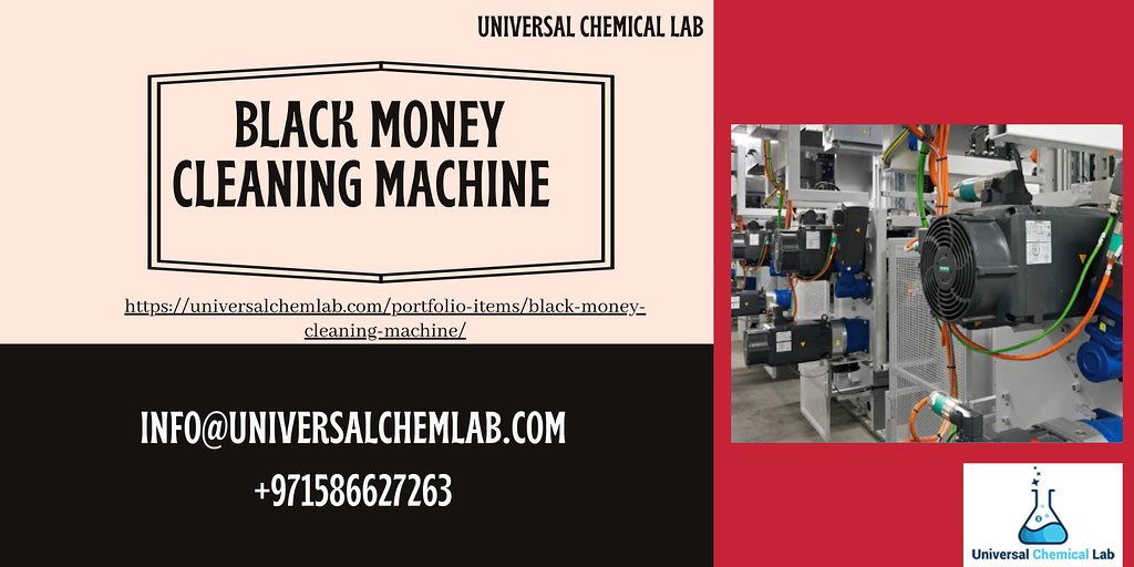 Black Money Cleaning Machine Universal Chemical Lab offers… Flickr
