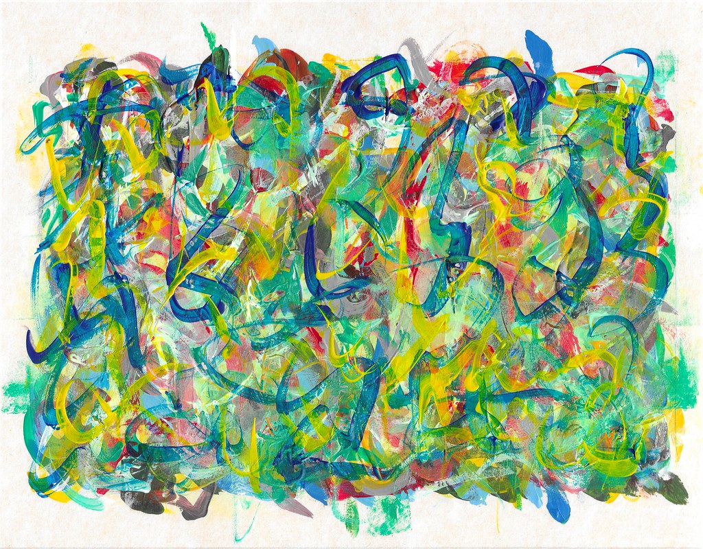 Painting 2016 Acrylic paint on card 18.9 x 24 cm Keith Holdich