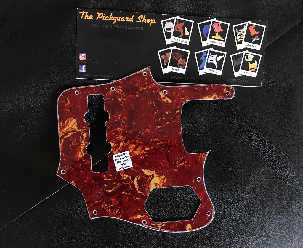 Jaguar Bass Pickguard Japanese Spec Red Tortoise Shell… Flickr