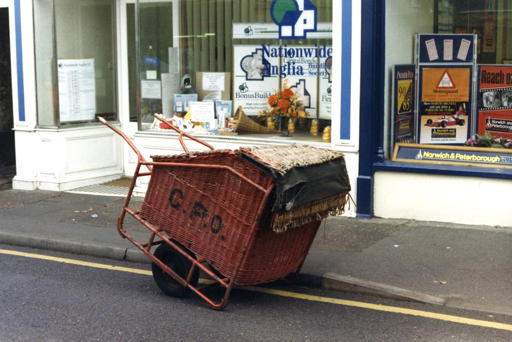 Mail barrow c 1991 East Anglia? Mail barrow still in use w… Flickr
