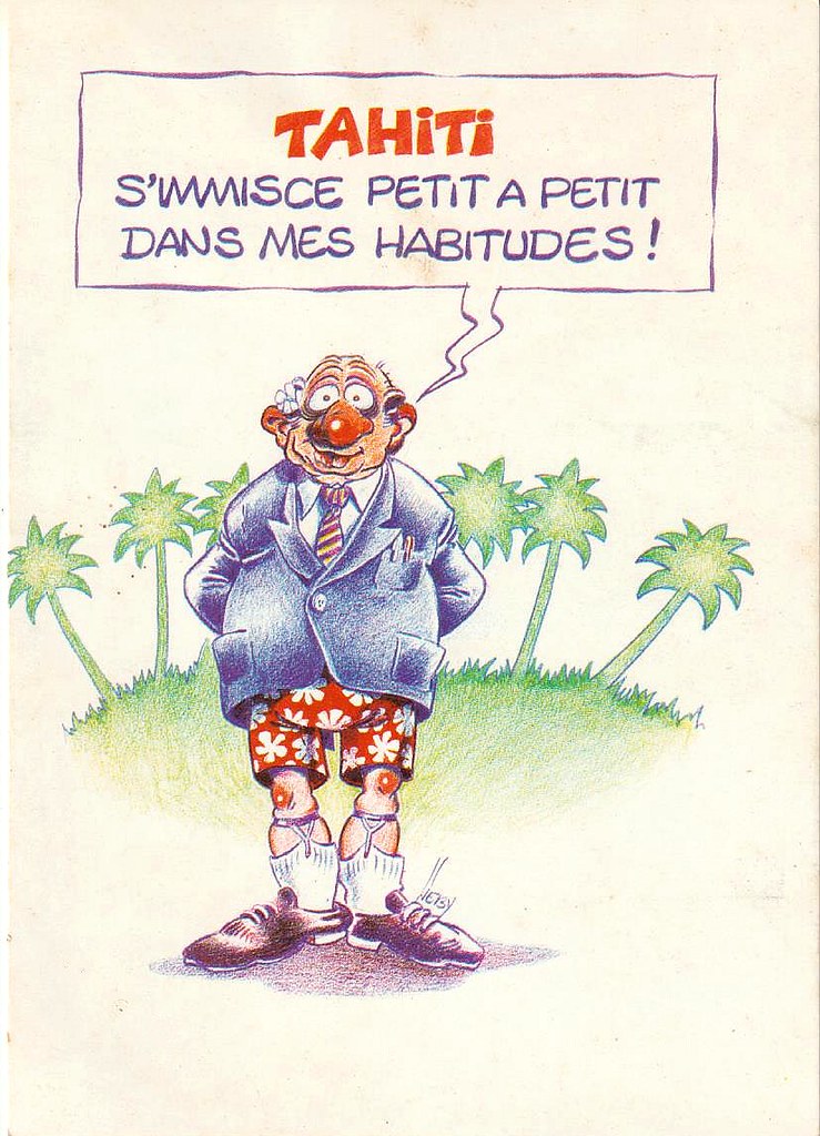 Touriste en vacances à Tahiti Carte postale de J.P. LIEBY … Flickr