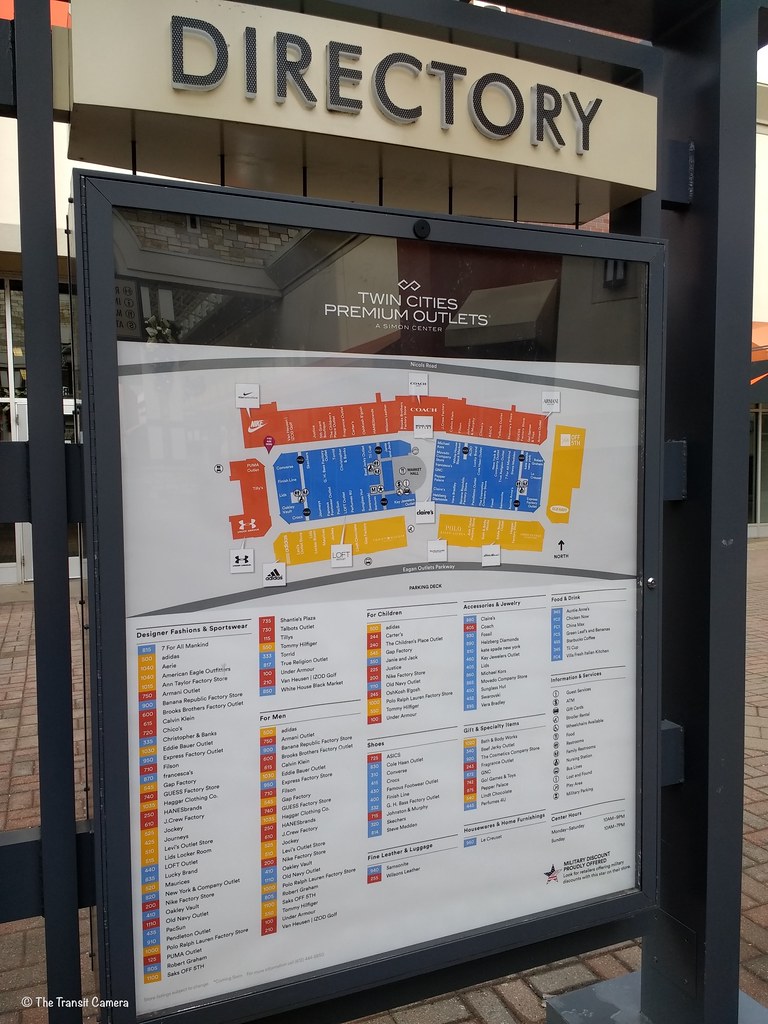 Twin Cities Premium Outlets Eagan, MN Mall directory and m… Flickr