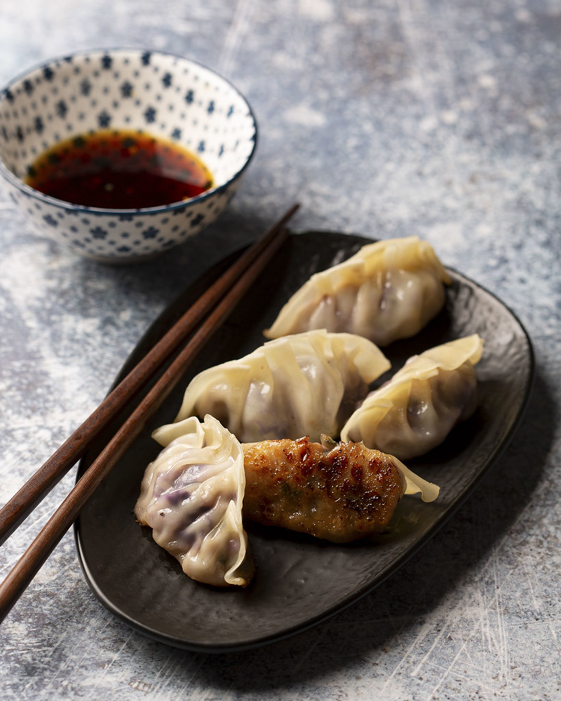 Shrimp and pork meat gyoza 💥 Гьоза със скариди и свинско месо