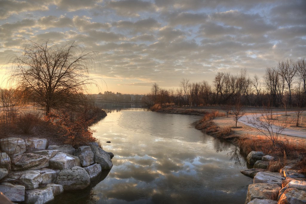 Winter Sunrise Quinn's Pond, Boise ID James Edmondson Flickr