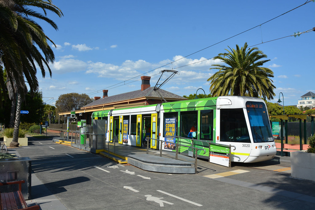Citadis tram No. 3020 at Port Melbourne aka Beacon Cove 21… Flickr