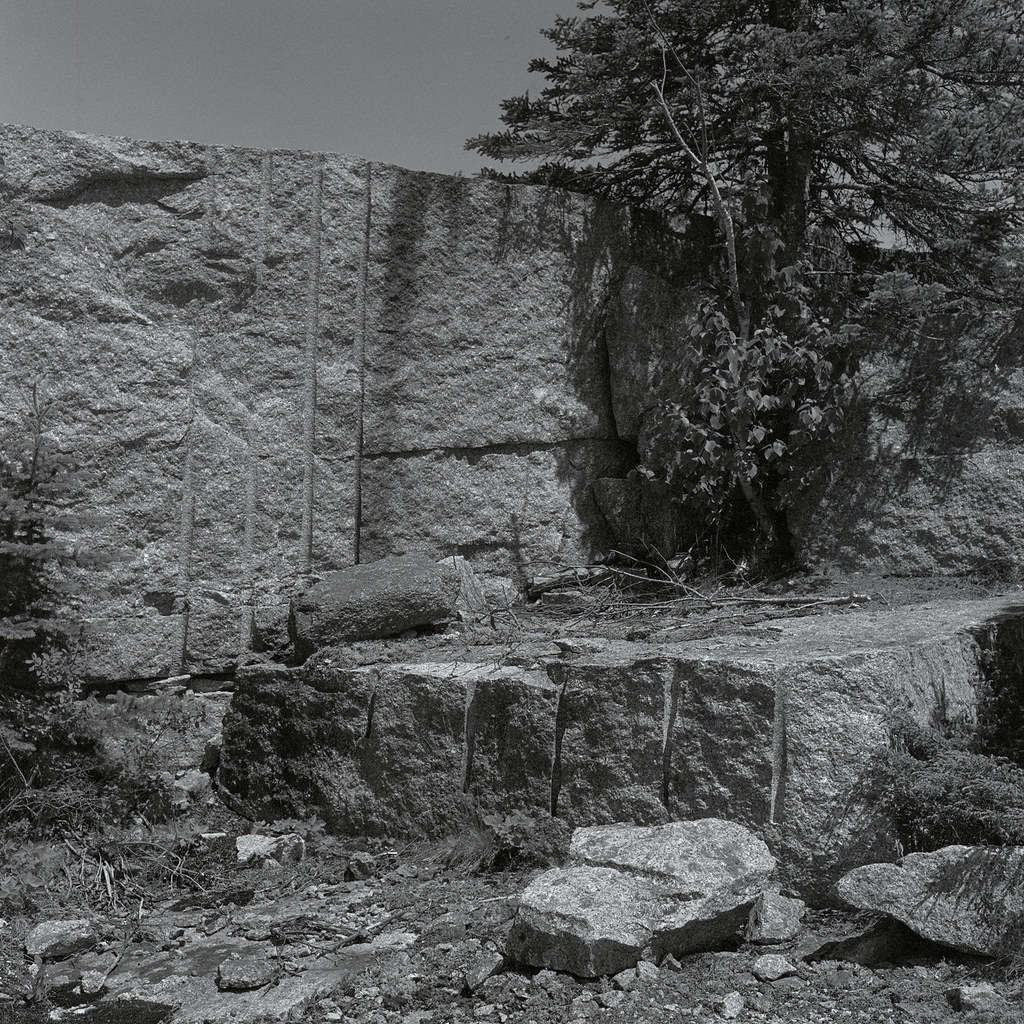img124a Granite ledge at Settlement Quarry, Stonington Mai… Flickr