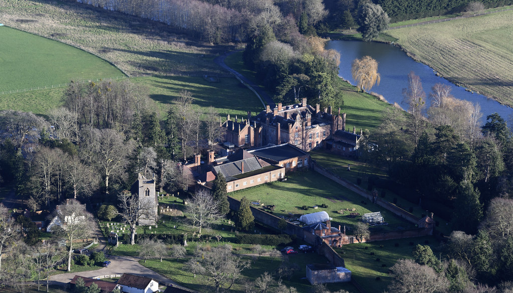 Ketteringham Hall aerial image Norfolk UK a aerial view … Flickr