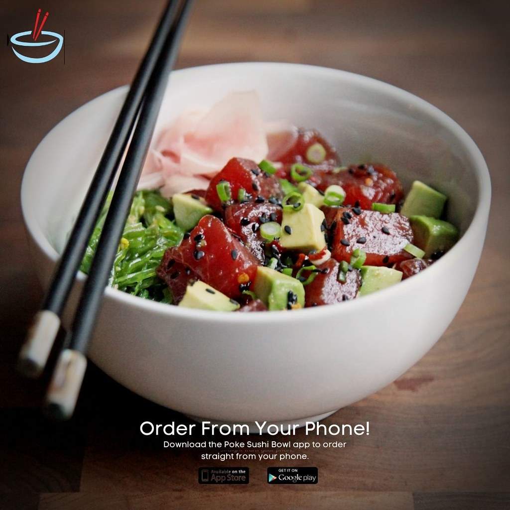 Japanese Poke Bowls Order From Your Phone! Japanese Poke… Flickr