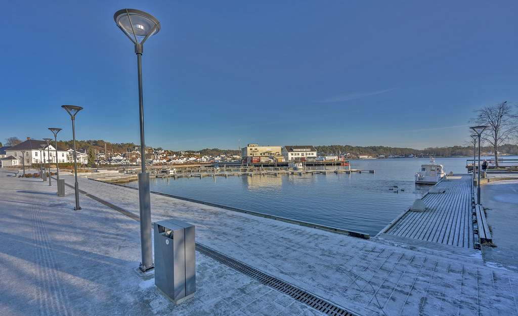 winter in Grimstad, Norway The municipality is centered ar… Flickr