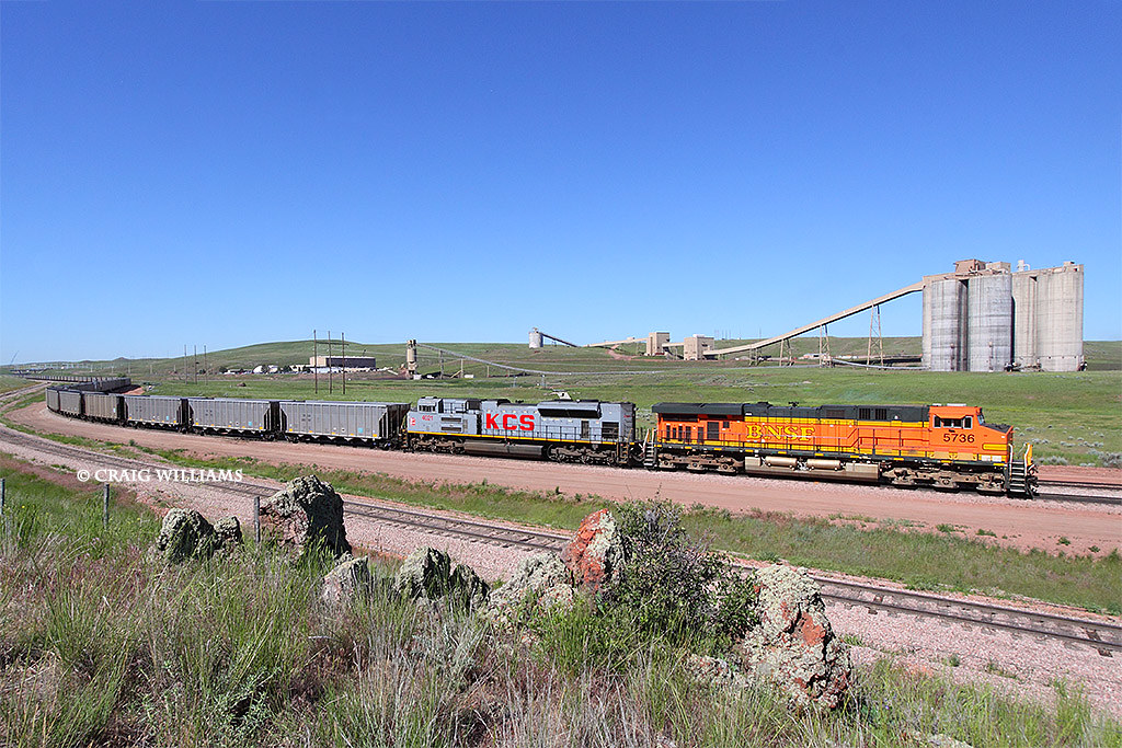 BNSF 5736 TrainEKCMRWM Rawhide Mine North of Gillette WY Flickr