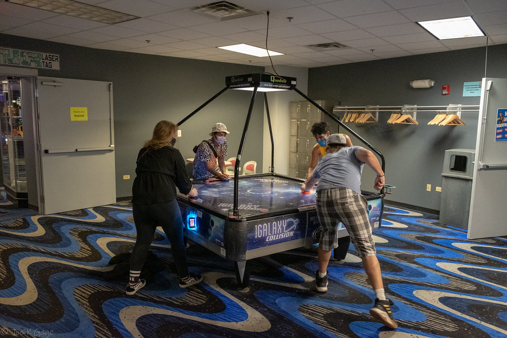 4way Air Hockey at Funway Four player air hockey table at… Flickr