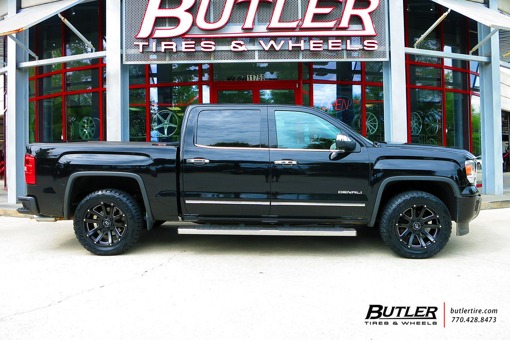 GMC Sierra Denali with 20in Black Rhino Highland Wheels and Toyo Open