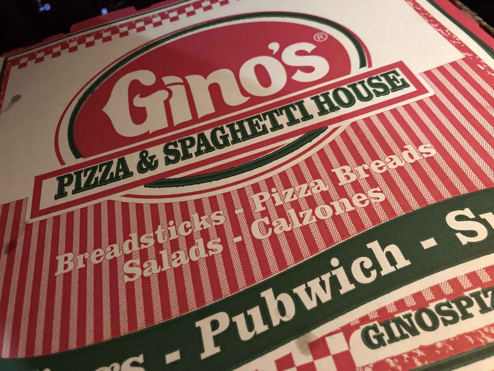 Barboursville Edition Gino's Pizza & Spaghetti House Candace Lately