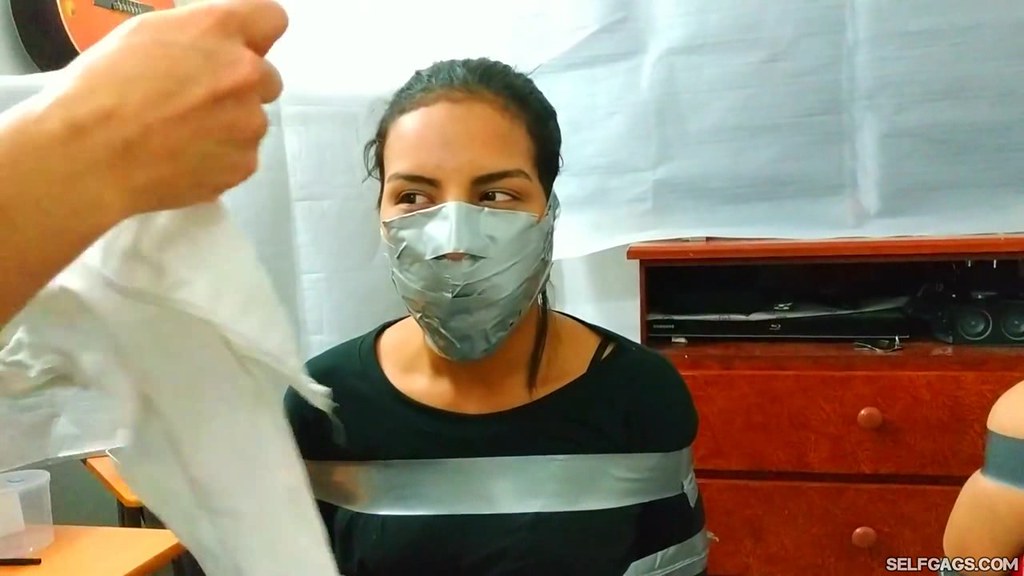 Otn tape gagged Tape gag over the nose girl Flickr