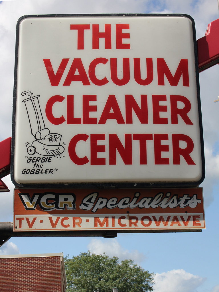 The Vacuum Cleaner Center sign Spencer, IA Tom McLaughlin Flickr