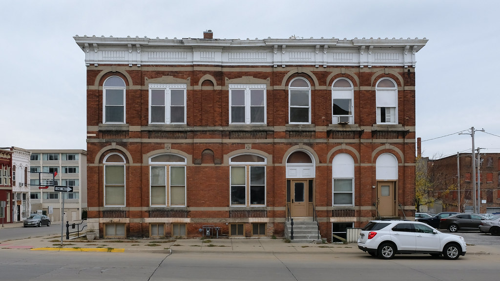 From circa 1870 in Keokuk, Iowa, comes an office building.… Flickr
