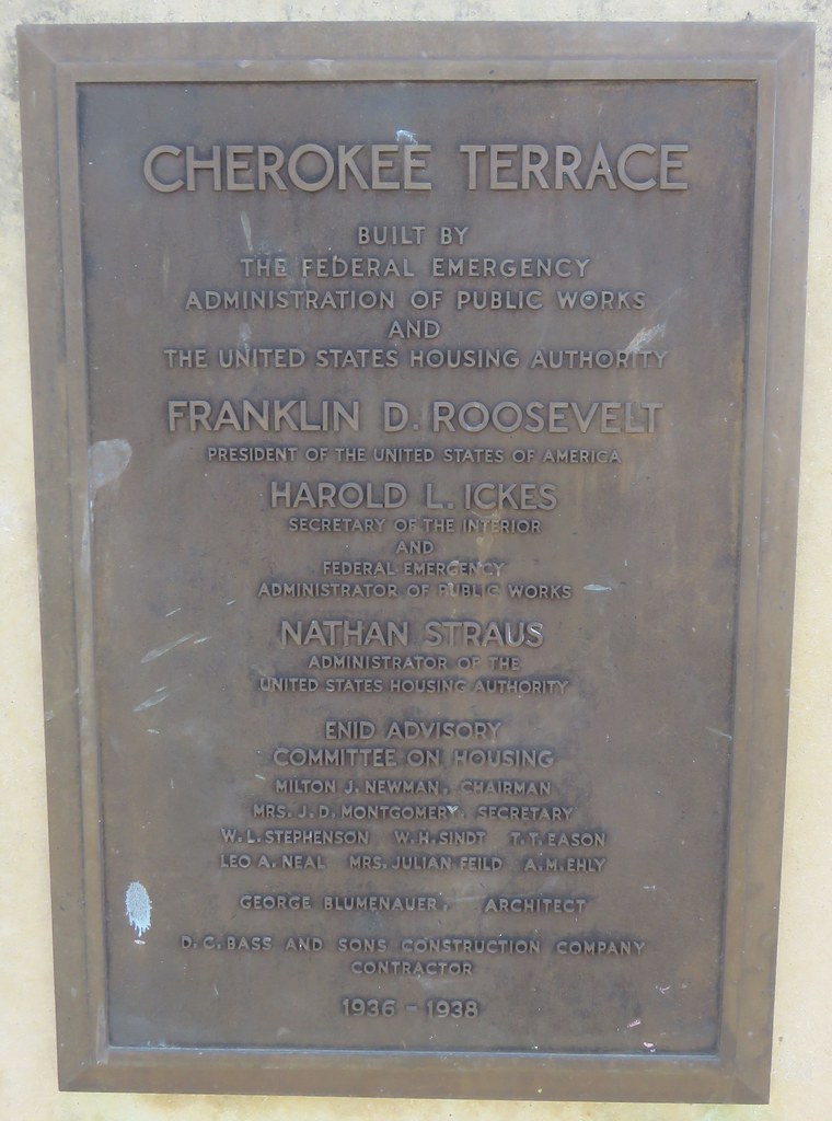 Cherokee Terrace Apartments Plaque (Enid, Oklahoma) Flickr